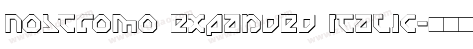 Nostromo Expanded Italic字体转换
